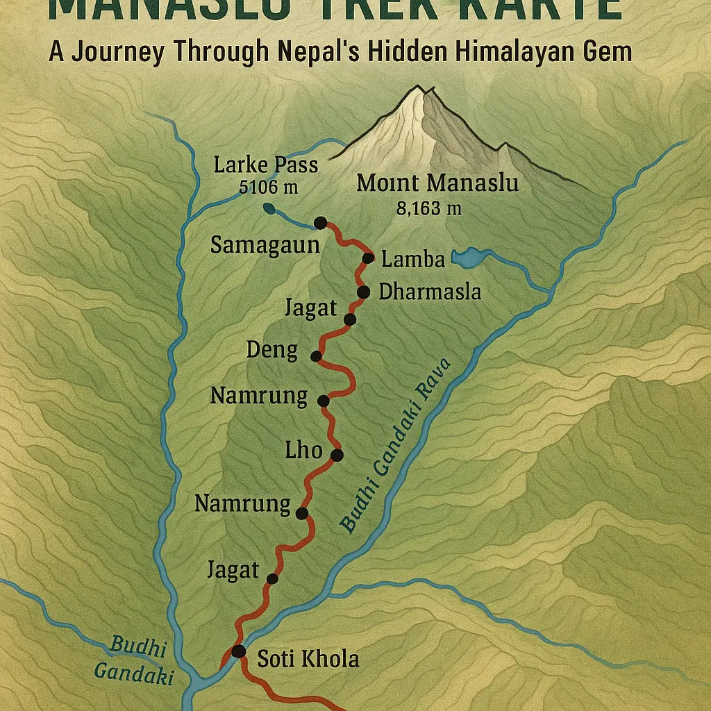 Manaslu circuit karte