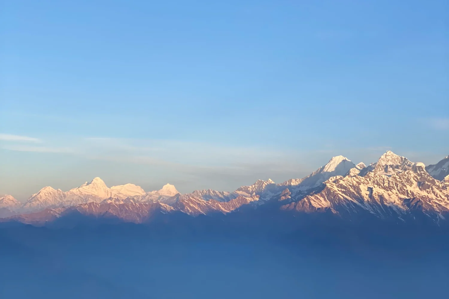 golden mountain view during langtang gosaikunda trek