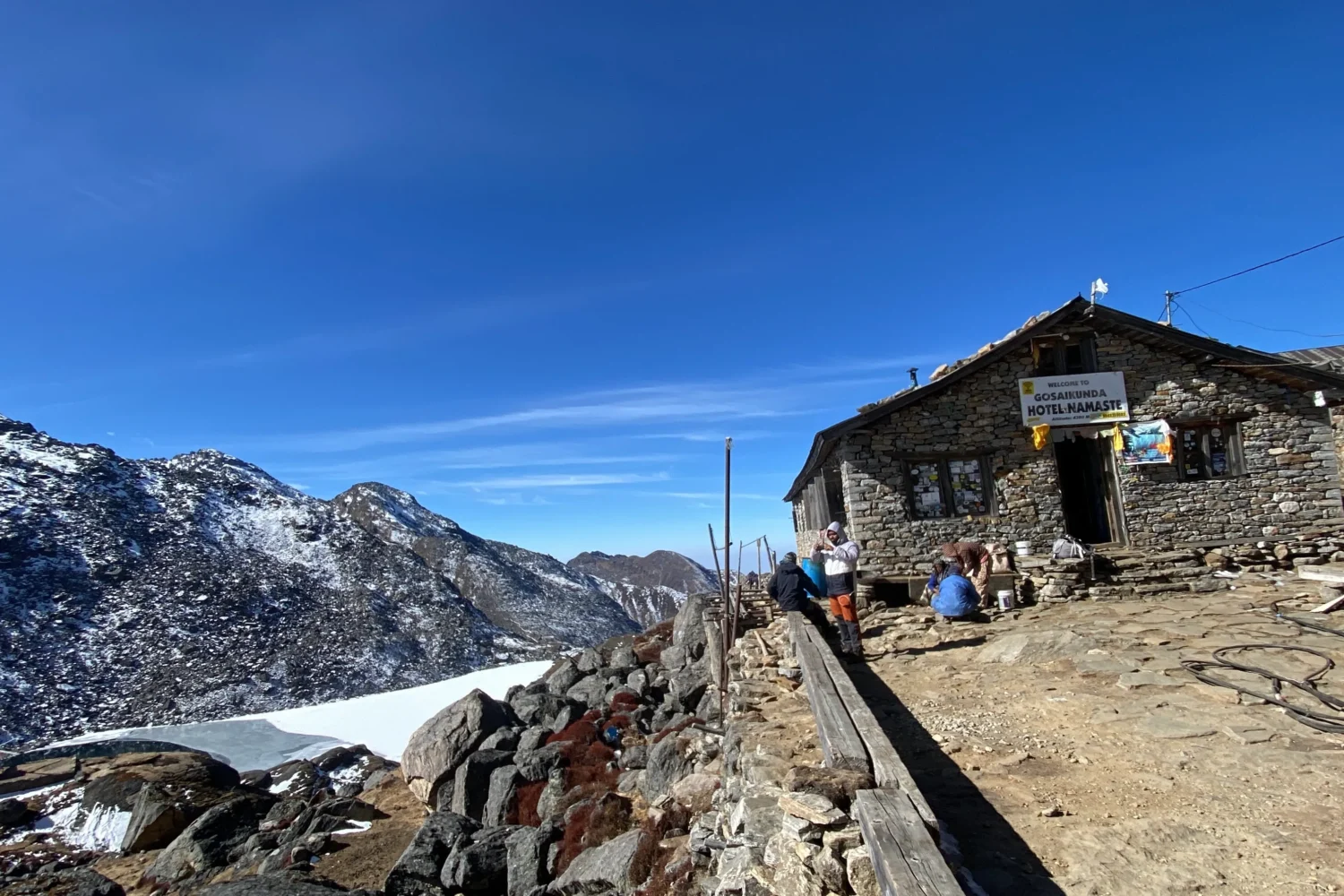 hotel at gosaikunda lake
