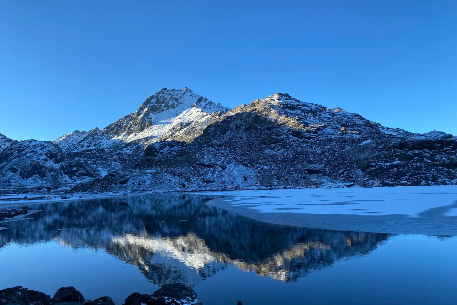 Beautiful gosaikunda lake