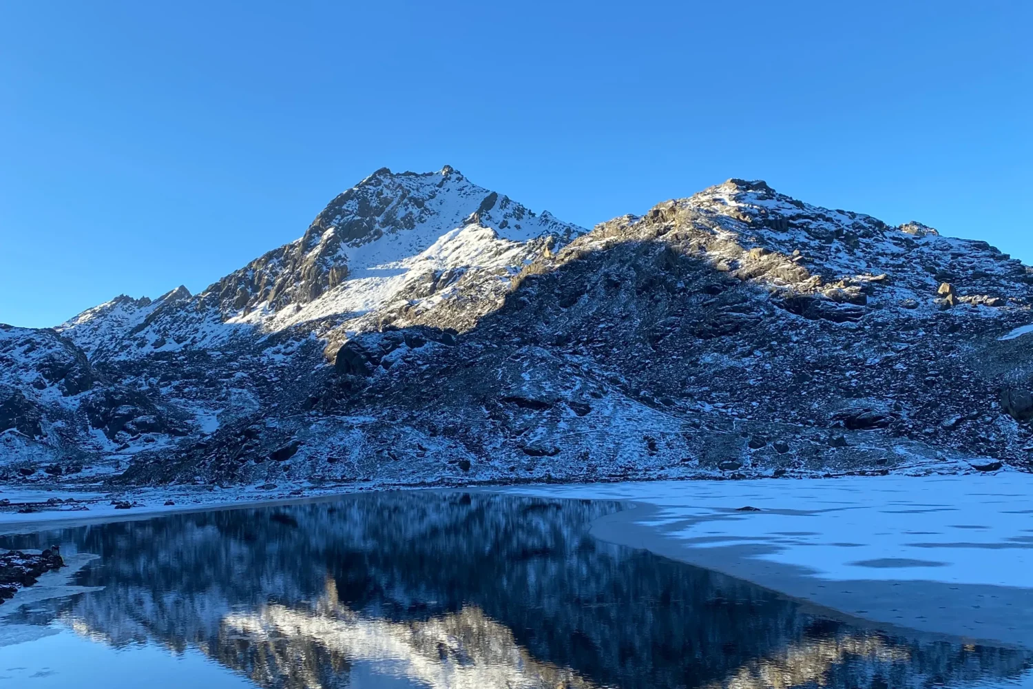 Beautiful gosaikunda lake