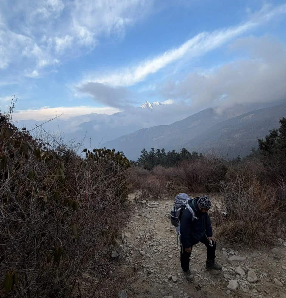 on the way to gosaikunda via thulo syabru route