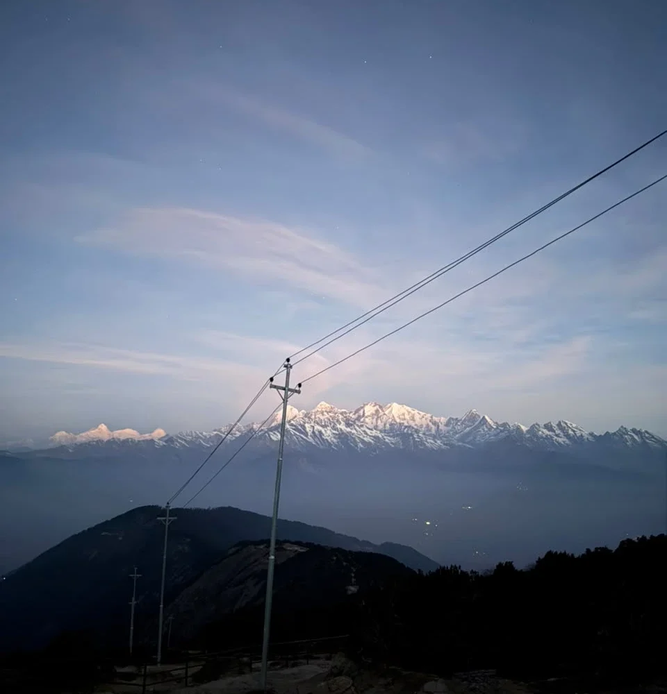 early morning view from buddha bihar gosaikunda
