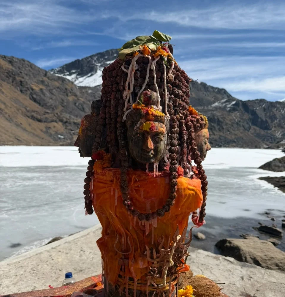Shiva linga at gosaikunda lake