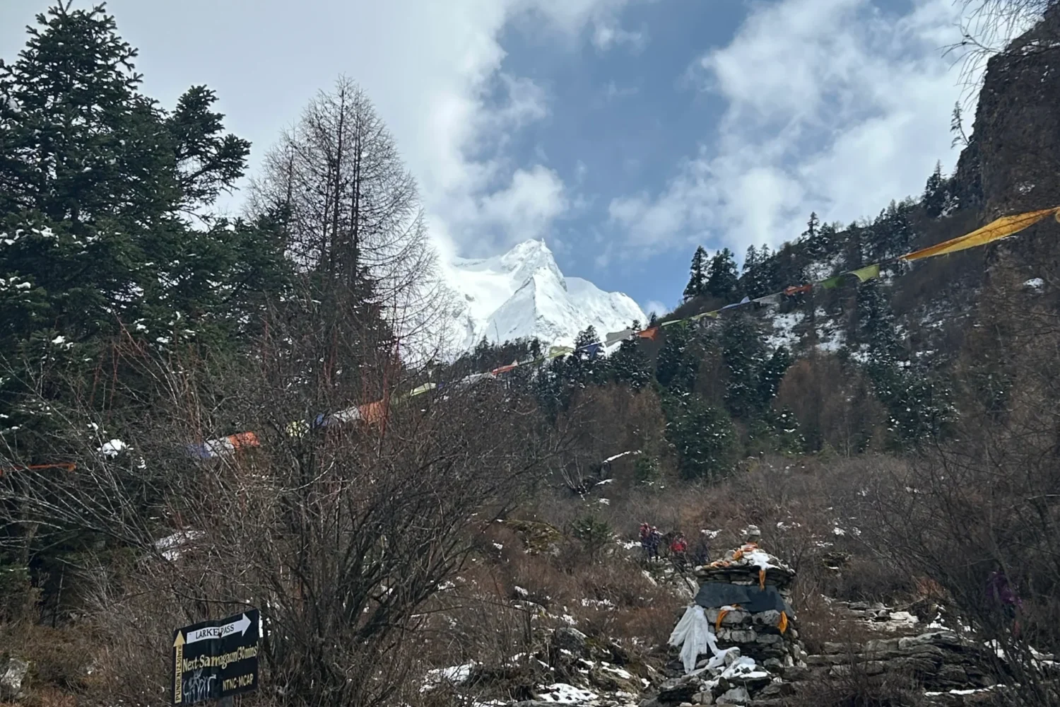 View during Manaslu circuit trek