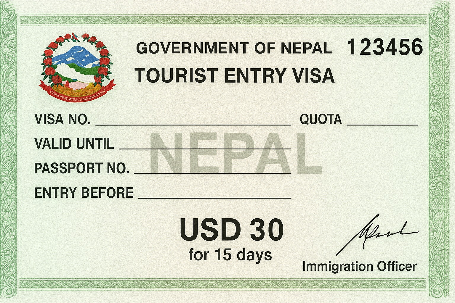 tourist visa cost 2026