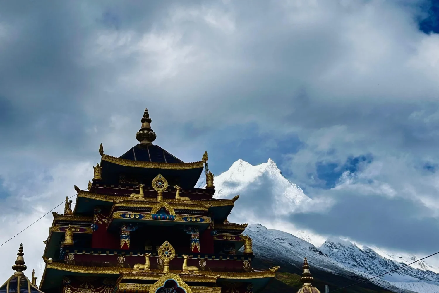 Tibetan Buddhist monastery in Lho village – Manaslu Circuit Trek