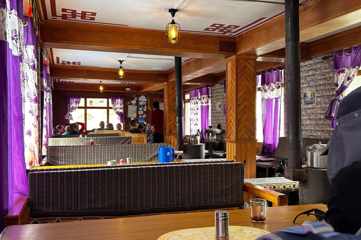 Traditional teahouse bedroom on Manaslu Circuit Trek
