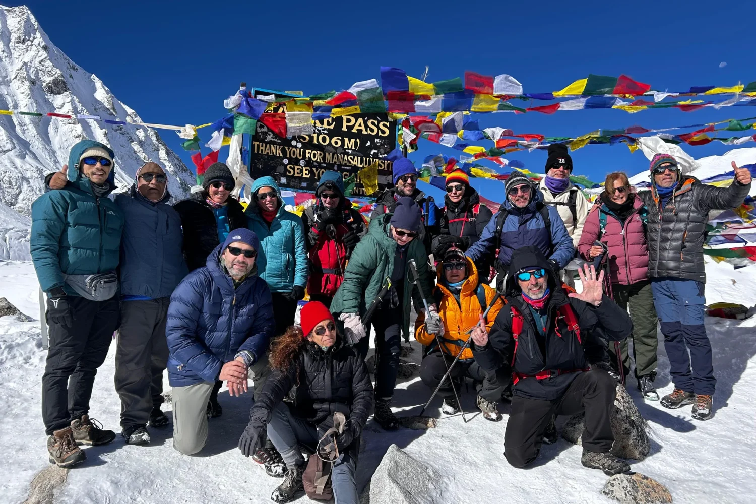 Crossing Larkya La Pass 5,160m – Manaslu Circuit Trek