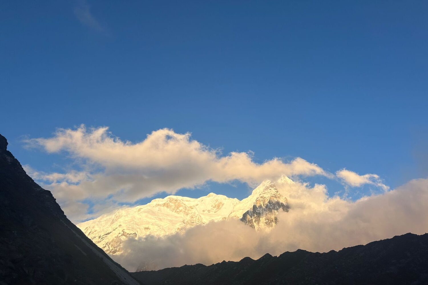 Kanchenjunga trek photo 49: Mountain view of Kanchenjunga, the world's third highest mountain at 8,586m
