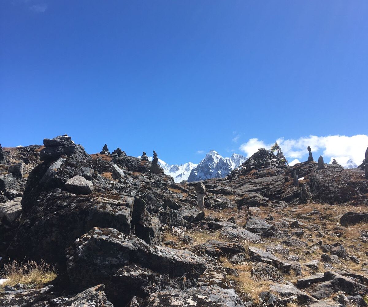 Kanchenjunga trek photo 51: Mountain view of Kanchenjunga, in the eastern Himalayas