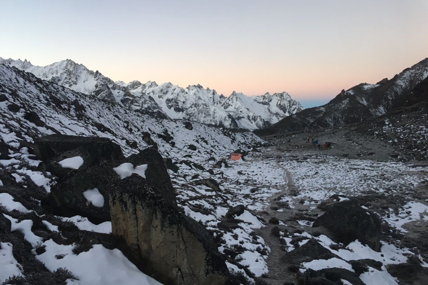 Kanchenjunga trek photo 60: Landscape photo of Kanchenjunga, meaning 'five treasures of snow'