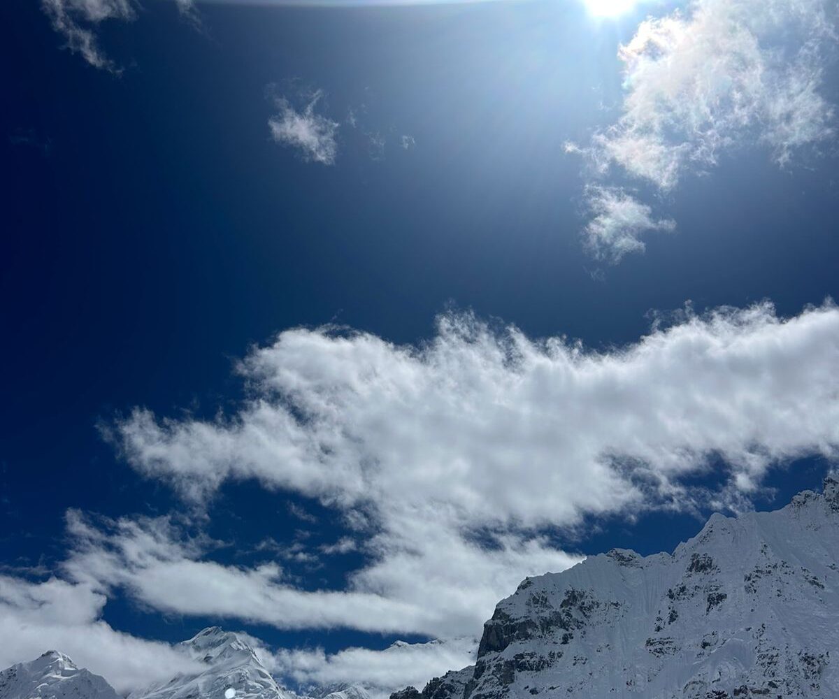 Kanchenjunga trek photo 66: View of Kanchenjunga, on the Nepal-India border