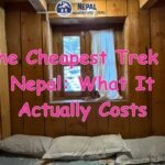 Rustic teahouse room accommodation during the cheapest trek in Nepal