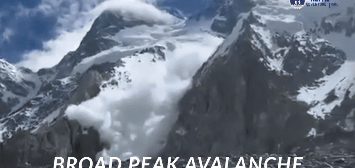 Broad Peak Avalanche Broad Peak avalanche site on the West Spur route, Karakoram, July 2026