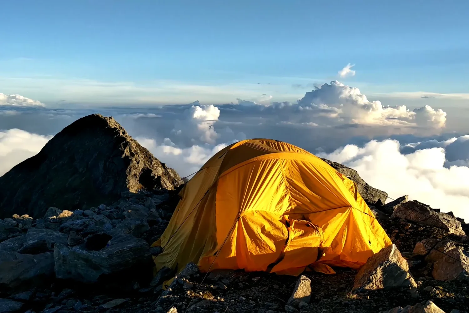 Camping at Jhyakum chuli 4600m