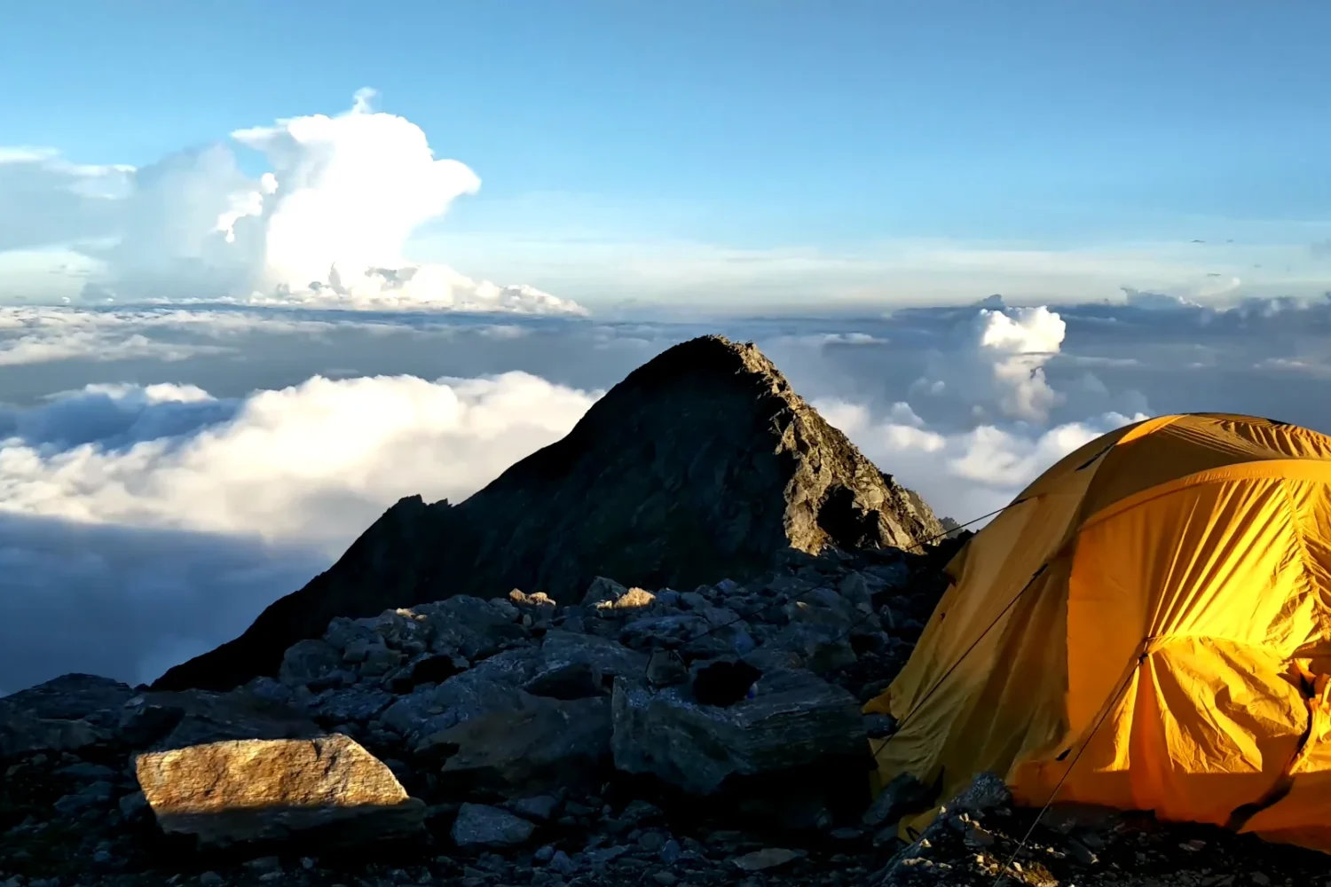 Camping at jhyakum chuli