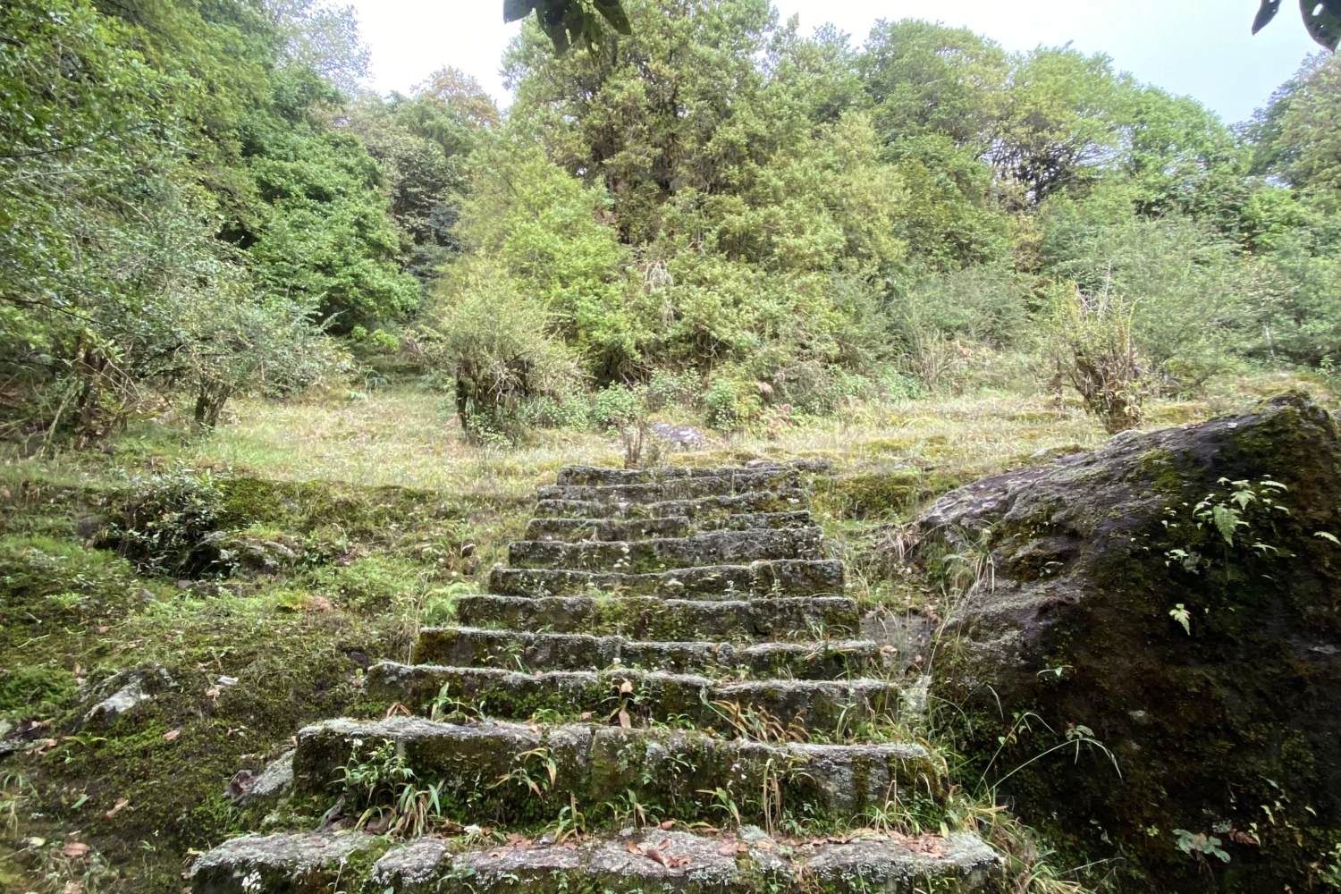 Trail of rauchuli trek from nuwakot, sikharbesi