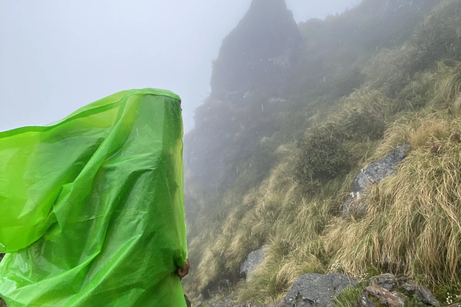 Rainfall during Rauchuli - gosaikunda trek