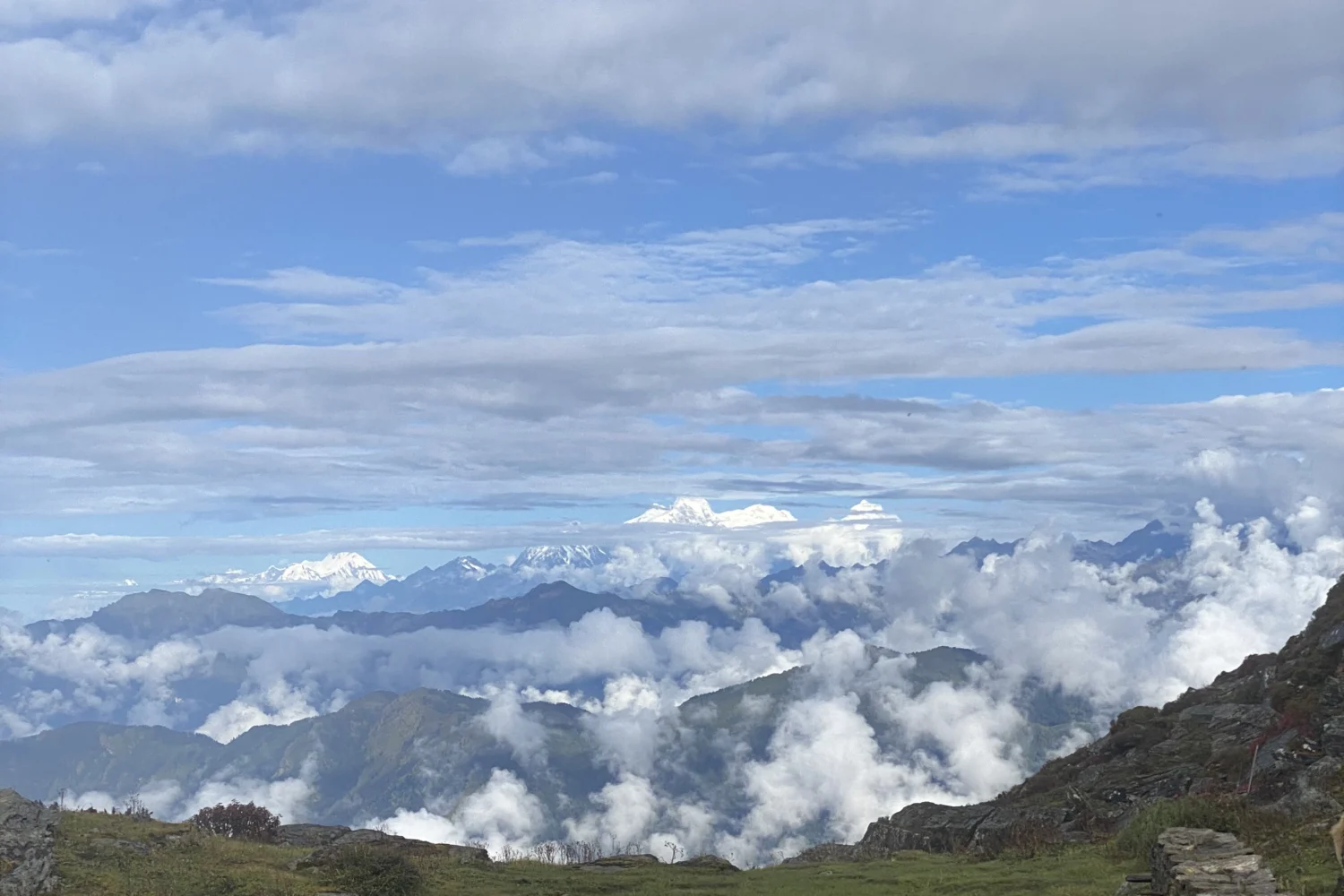 Morning view from Rauchuli at 3,785 meters (12,418 feet)