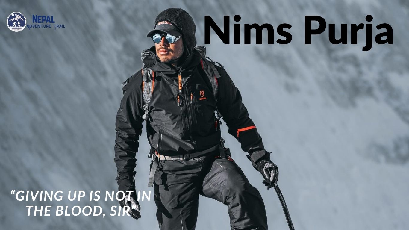Nims Purja Biography – Nirmal "Nims" Purja during a Himalayan expedition, showcasing the legendary Nepali-British mountaineer and former Gurkha.