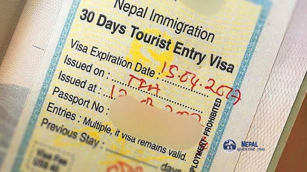 An official tourist visa sticker affixed inside a valid passport, displaying entry permissions, validity dates, and official government stamps.